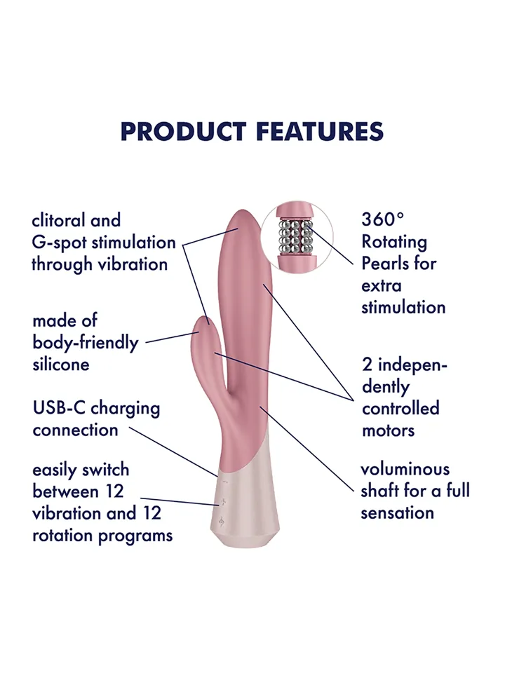 Satisfyer Pearl Bunny 1 Rabbit Vibrator With Pearls - Triušio dildo 2 [full]