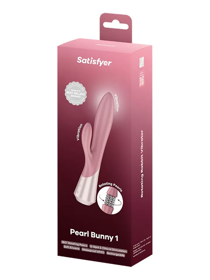Satisfyer Pearl Bunny 1 Rabbit Vibrator With Pearls - Triušio dildo 4 [full]