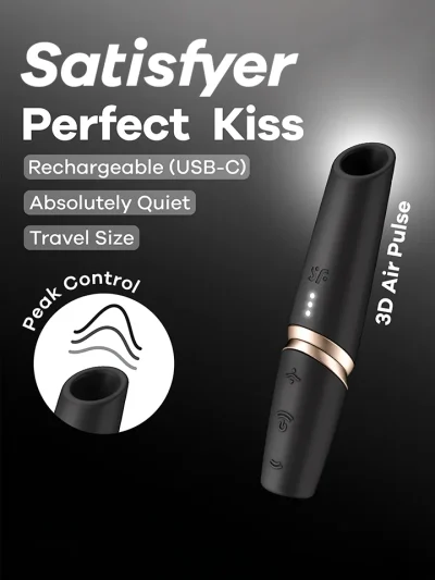 Satisfyer Perfect Kiss Air Pulse Vibrator - Oro slėgio vibratorius 1