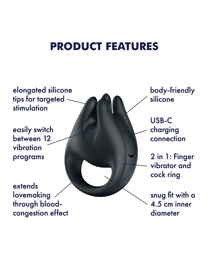 Satisfyer Perfect Pair 1 Black - Vibruojantis varpos siurblys 2 [full]