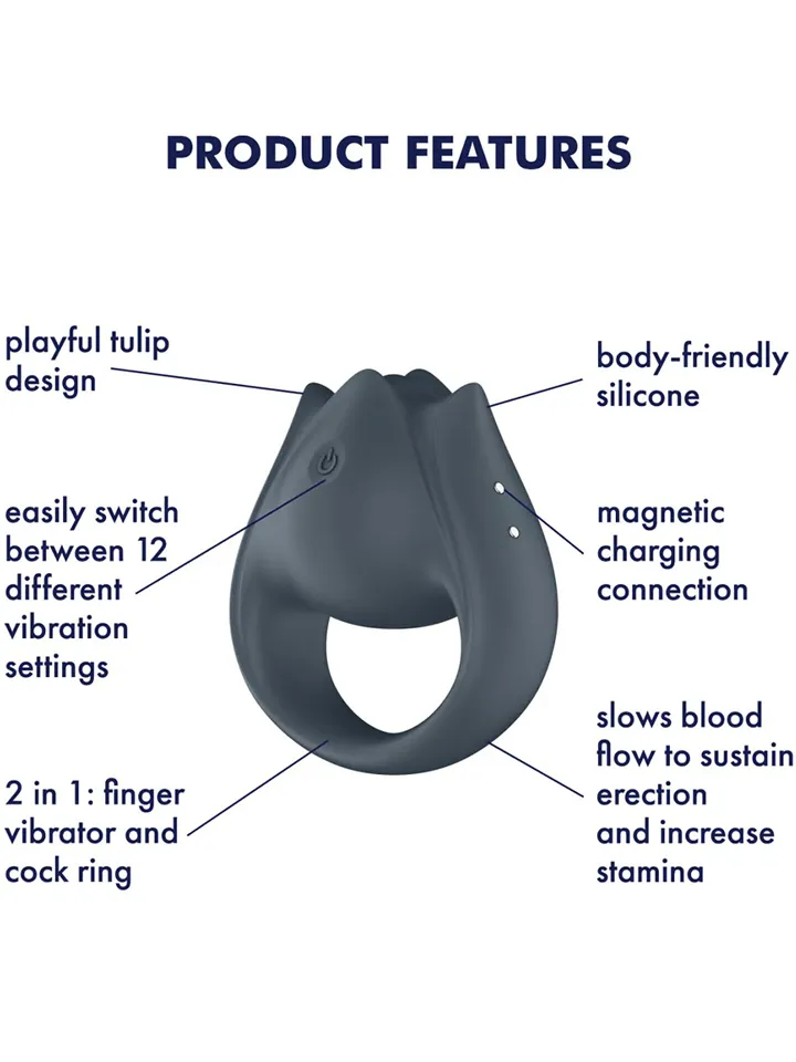 Satisfyer Perfect Pair 2 - Vibruojantis gaidžio žiedas 2