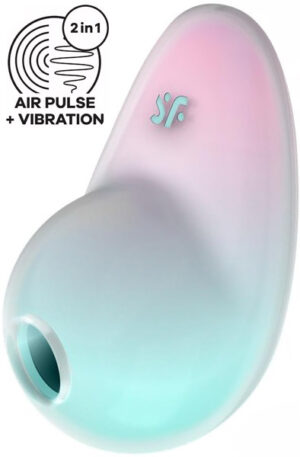 Satisfyer Pixie Dust Clitoral Stimulator Mint Pink - Oro slėgio vibratorius 1