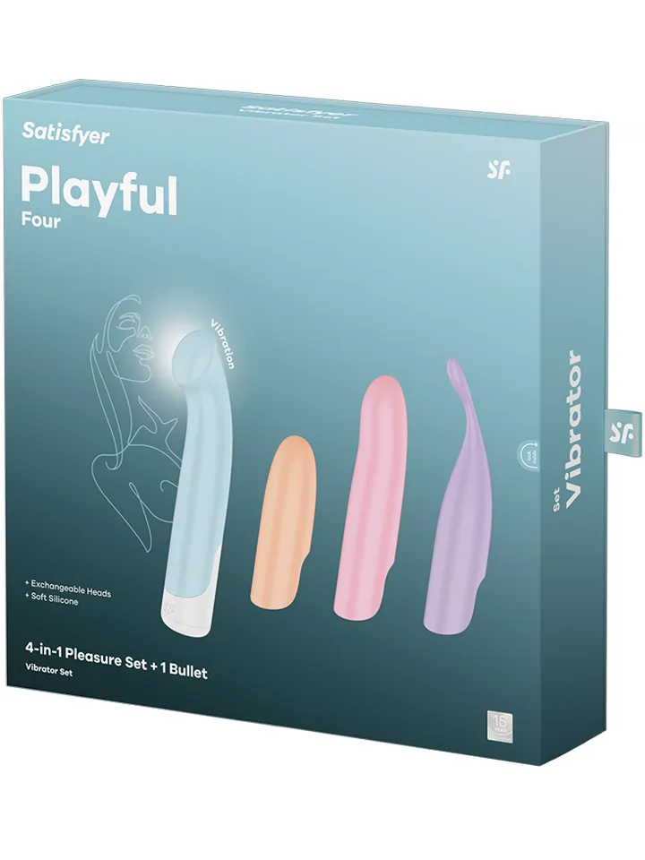 Satisfyer Playful Four 4-in-1 Vibrator Set - Vibratoriaus komplektas 4