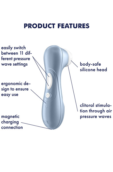 Satisfyer Pro 2 Blue - Oro slėgio vibratorius 2