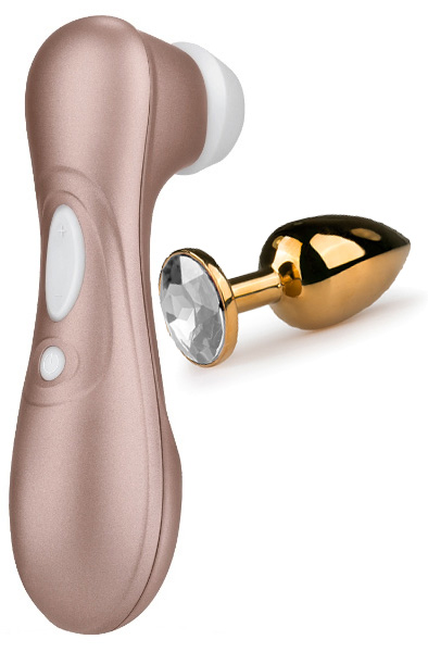 Satisfyer Pro 2 + Butt Plug Gold - Pasiūlymai 1