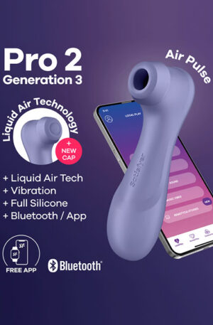 Satisfyer Pro 2 Gen. 3 With Liquid Air & Bluetooth App Purple - Oro slėgio vibratorius 1