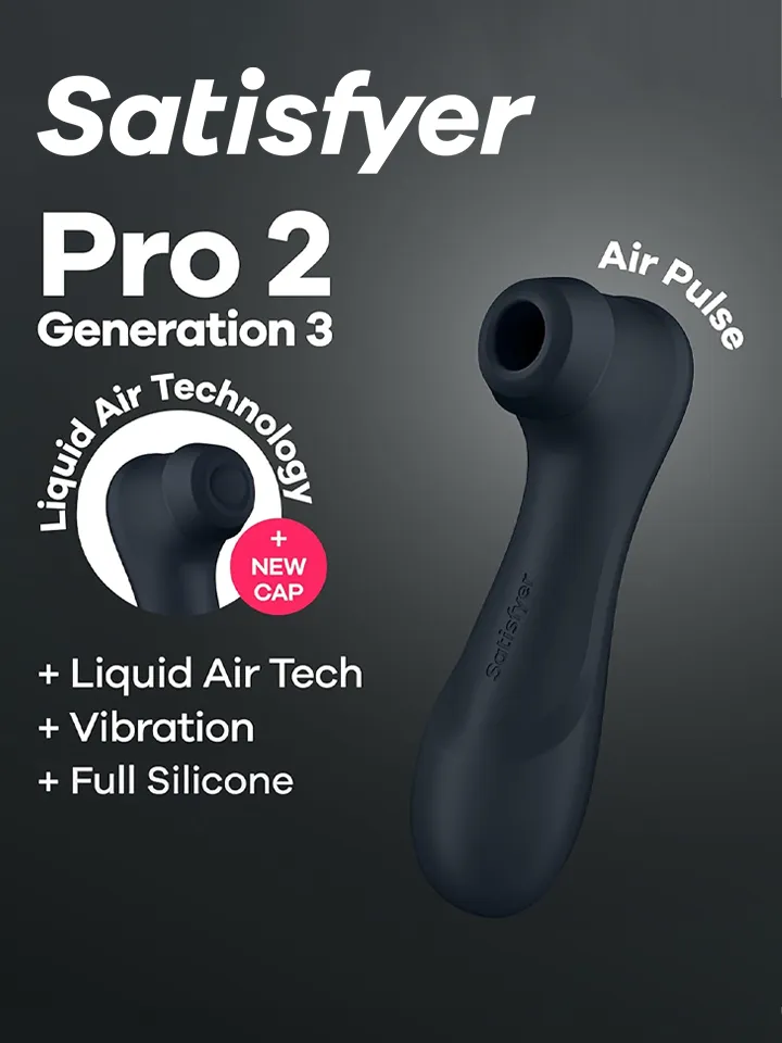 Satisfyer Pro 2 Generation 3 With Liquid Air Black - Oro slėgio vibratorius 1 [full]