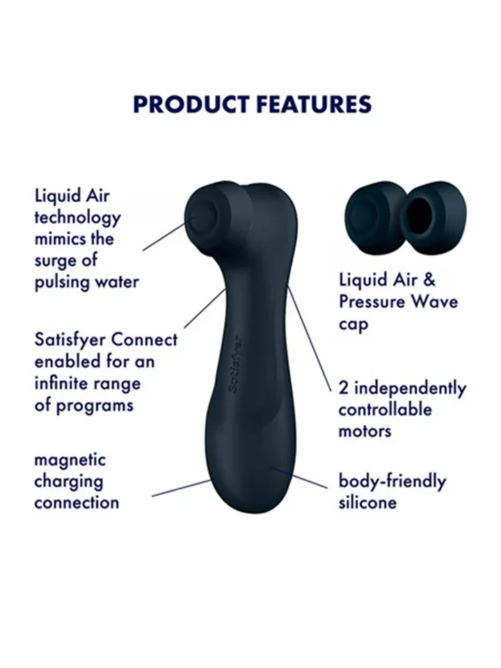 Satisfyer Pro 2 Generation 3 With Liquid Air Black - Oro slėgio vibratorius 2 [full]