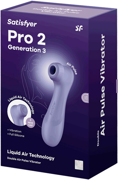 Satisfyer Pro 2 Generation 3 With Liquid Air Purple - Oro slėgio vibratorius 7
