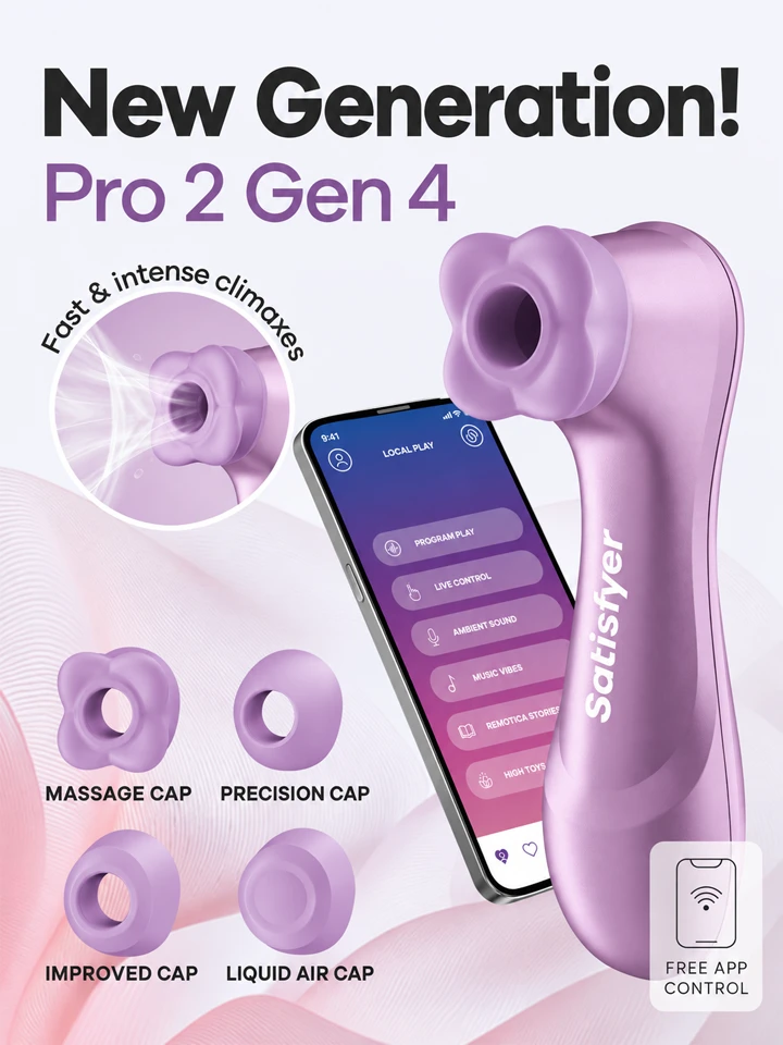 Satisfyer Pro 2 Generation 4 Amethyst - Oro slėgio vibratorius 1 [full]