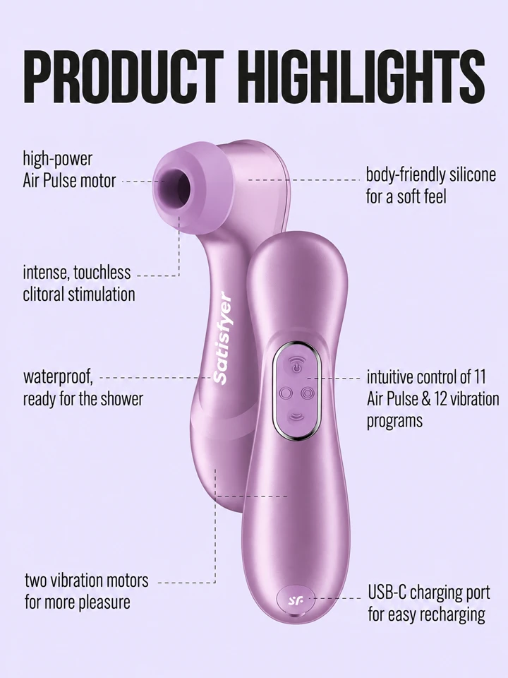 Satisfyer Pro 2 Generation 4 Amethyst - Oro slėgio vibratorius 2 [full]