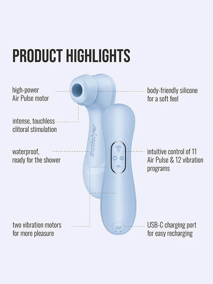 Satisfyer Pro 2 Generation 4 Serene Blue - Oro slėgio vibratorius 2 [full]