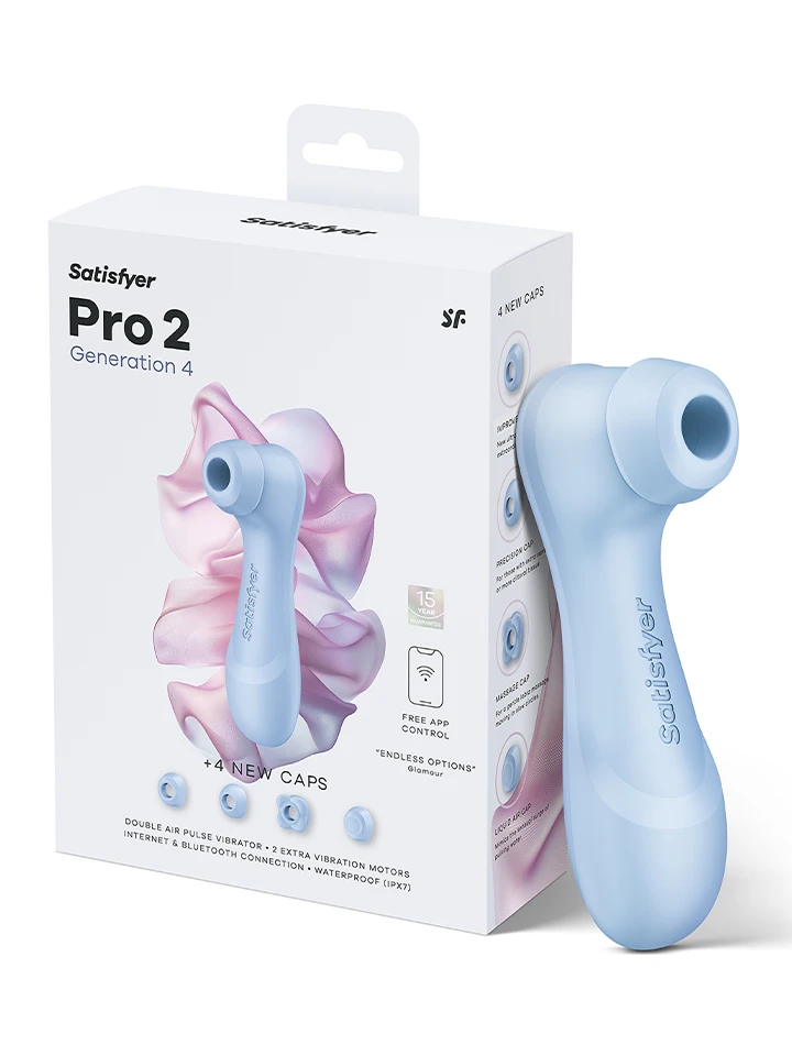 Satisfyer Pro 2 Generation 4 Serene Blue - Oro slėgio vibratorius 6 [full]