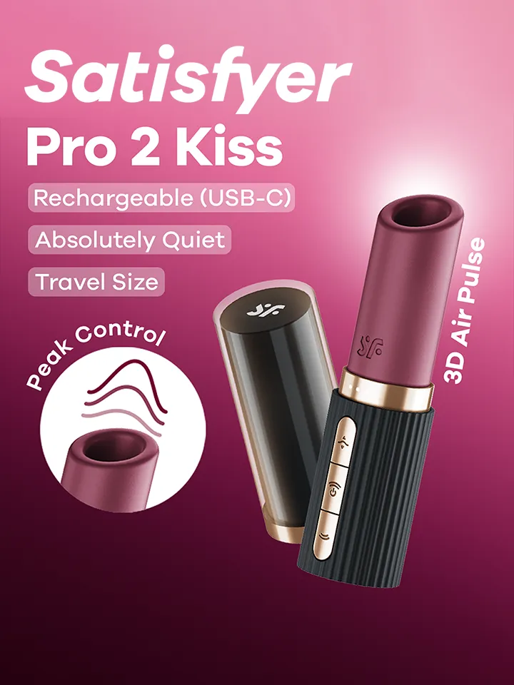 Satisfyer Pro 2 Kiss Air Pulse Vibrator - Oro slėgio vibratorius 1 [full]