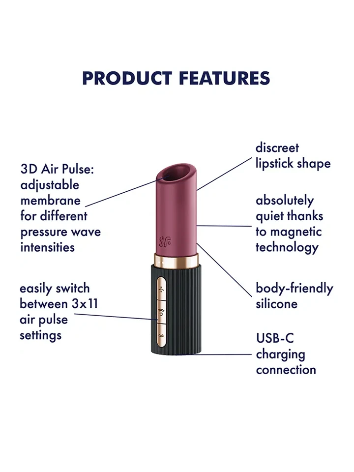 Satisfyer Pro 2 Kiss Air Pulse Vibrator - Oro slėgio vibratorius 2 [full]