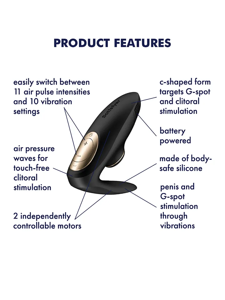 Satisfyer Pro 4 Couples Battery Powered - Porų vibratorius 2 [full]