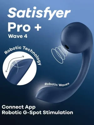 Satisfyer Pro+ Wave 4 Connect App - Oro slėgio vibratorius 1