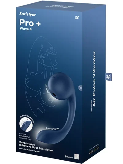 Satisfyer Pro+ Wave 4 Connect App - Oro slėgio vibratorius 6