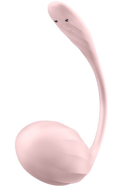 Satisfyer Ribbed Petal App Vibrator - APP kontroliuojamas vibruojantis kiaušinis 4