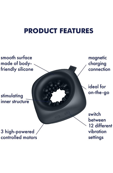 Satisfyer Ring Stroker Vibrating Masturbator - Strokeris 2