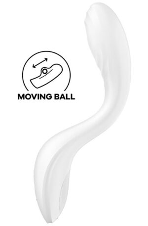 Satisfyer Rrrolling Pleasure G-Spot Vibrator White - G taško vibratorius 1