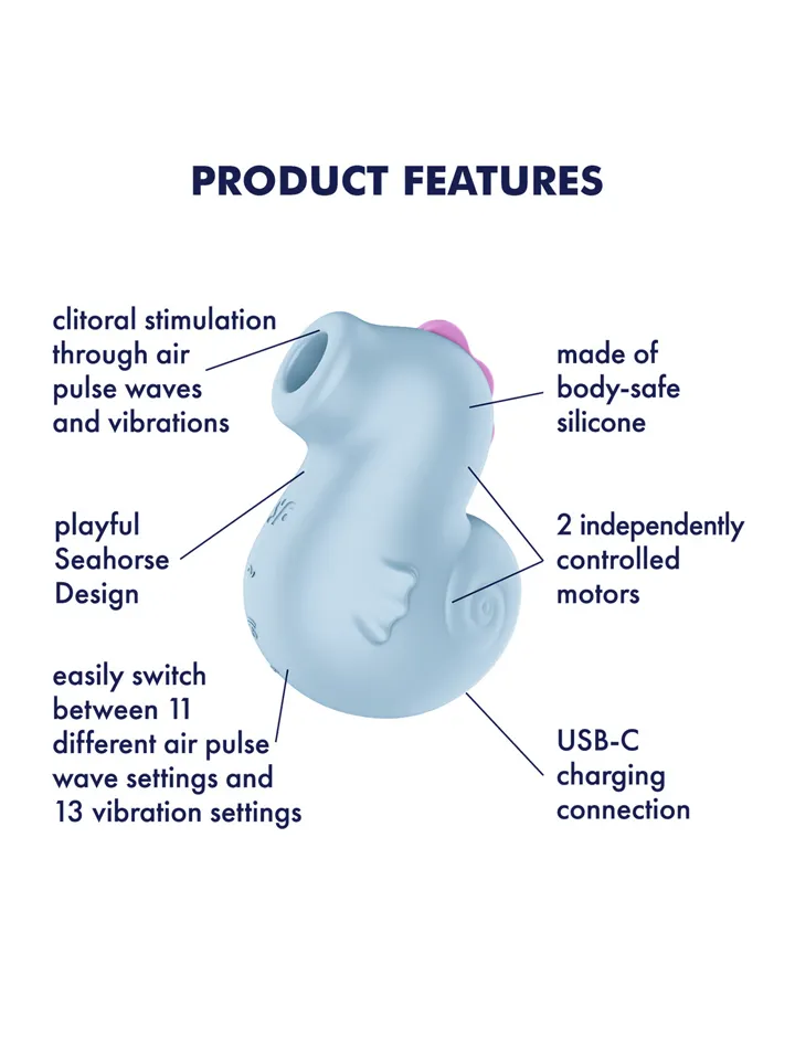 Satisfyer Sea Pony Air Pulse Vibrator - Oro slėgio vibratorius 2 [full]