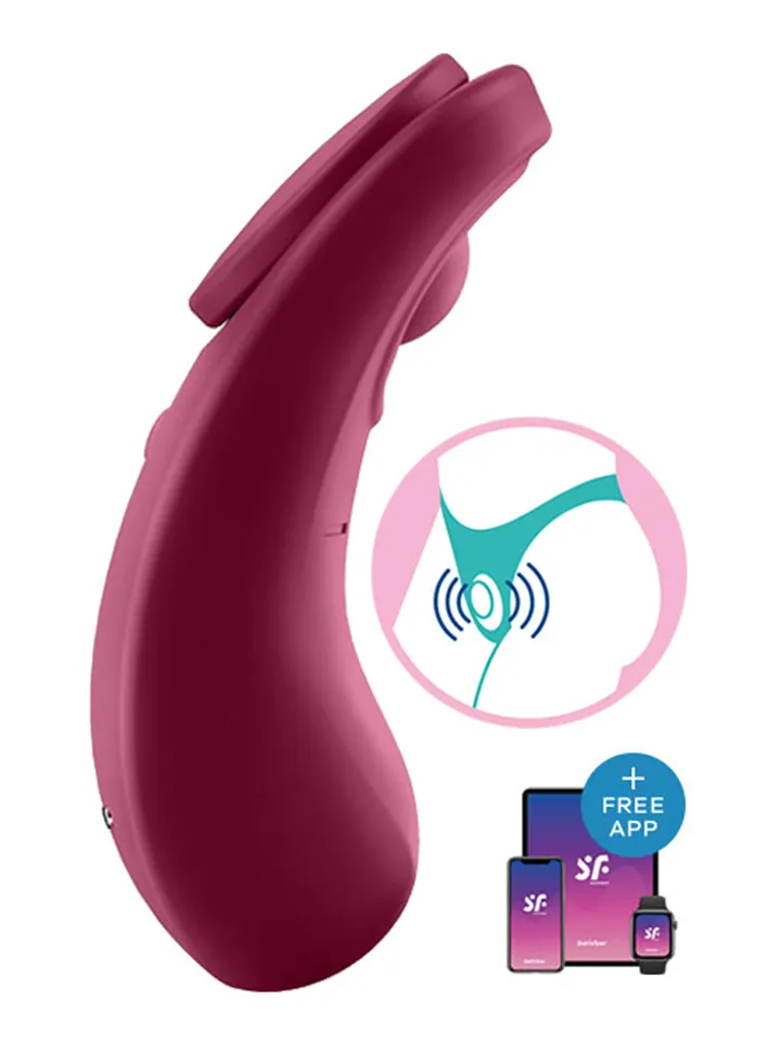 Satisfyer Sexy Secret Panty Vibrator - Vibruojančios kelnaitės 1 [full]