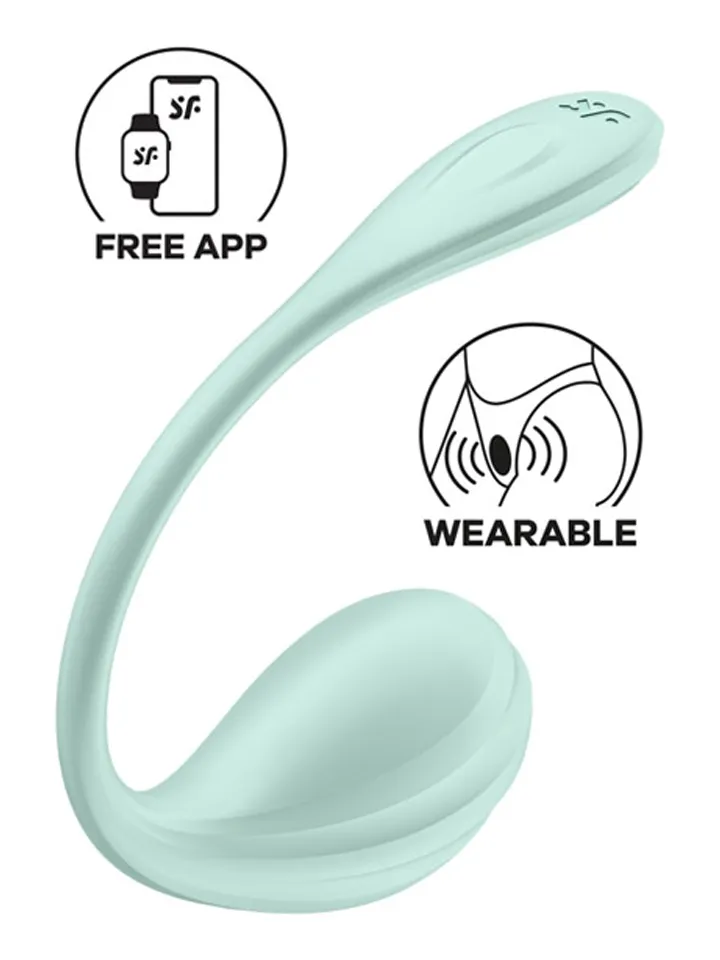 Satisfyer Smooth Petal App Vibrator - APP kontroliuojamas vibruojantis kiaušinis 1 [full]