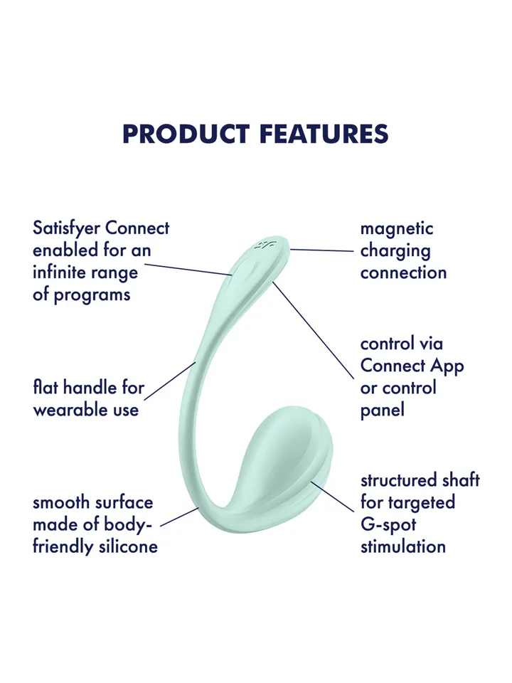 Satisfyer Smooth Petal App Vibrator - APP kontroliuojamas vibruojantis kiaušinis 2 [full]
