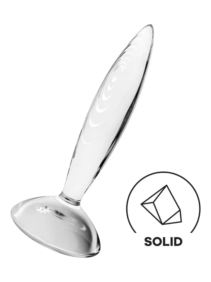 Satisfyer Sparkling Crystal Glass Anal Plug - Stiklo analinis kištukas 1 [full]