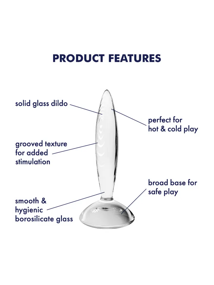 Satisfyer Sparkling Crystal Glass Anal Plug - Stiklo analinis kištukas 2 [full]
