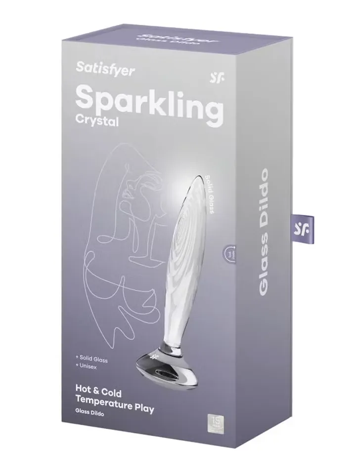 Satisfyer Sparkling Crystal Glass Anal Plug - Stiklo analinis kištukas 3 [full]