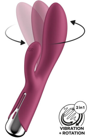 Satisfyer Spinning Rabbit 1 Red - Triušio vibratorius 1