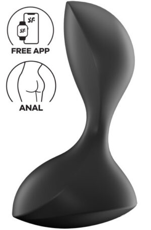 Satisfyer Sweet Seal Black - Vibruojantis analinis kištukas 1