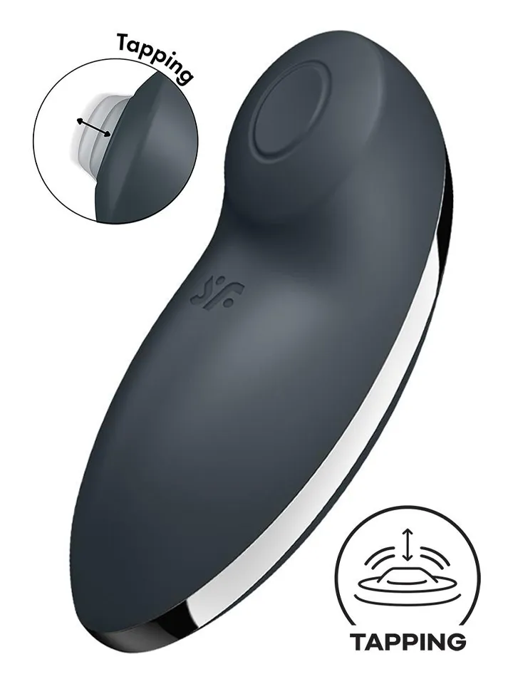 Satisfyer Tap & Climax 2 Grey - Klitorinis vibratorius 1 [full]
