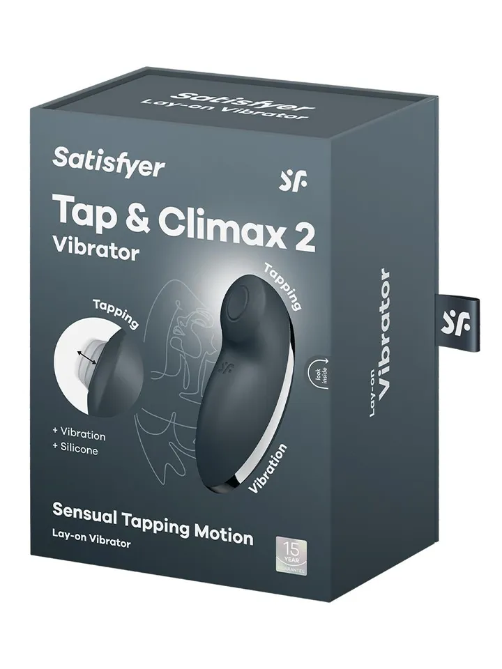 Satisfyer Tap & Climax 2 Grey - Klitorinis vibratorius 4 [full]