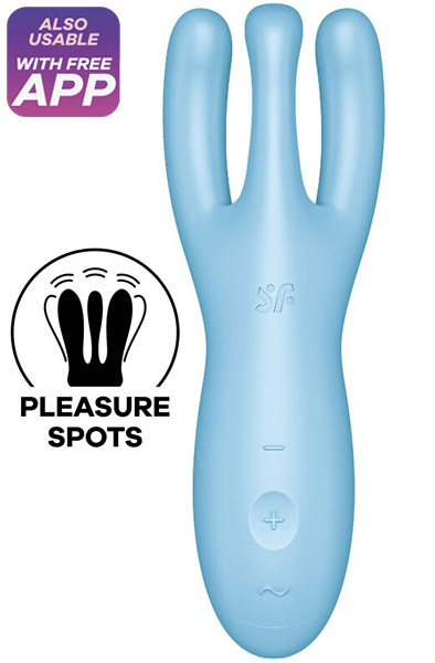 Satisfyer Threesome 4 Blue - Su programėle valdomas vibratorius 1