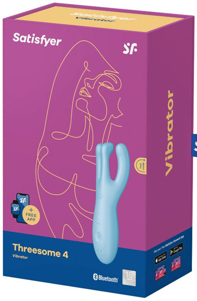 Satisfyer Threesome 4 Blue - Su programėle valdomas vibratorius 4