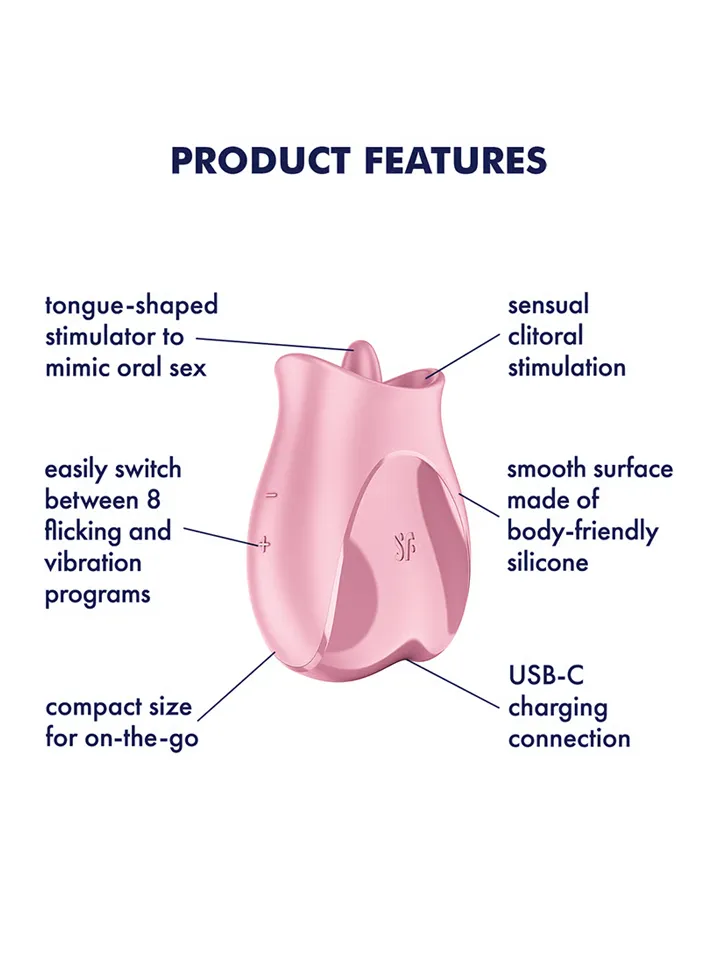 Satisfyer Tongue Lover Flicking Clitoral Stimulator - Klitorinis vibratorius 2 [full]