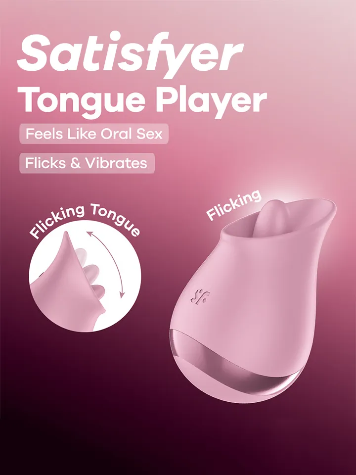 Satisfyer Tongue Player Flicking Clitoral Stimulator - Klitorinis vibratorius 1 [full]
