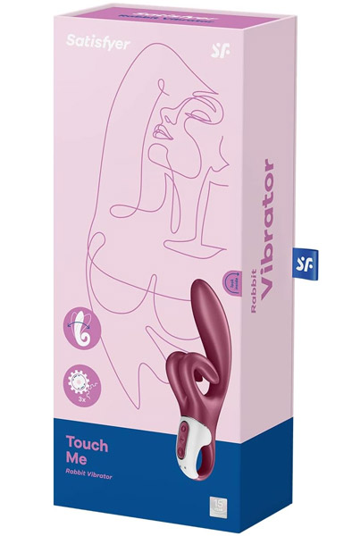Satisfyer Touch Me Rabbit Vibrator Red - Triušio vibratoriai 4