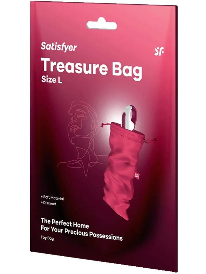 Satisfyer Treasure Toy Bag Large Pink - Sandėliavimo krepšys 4