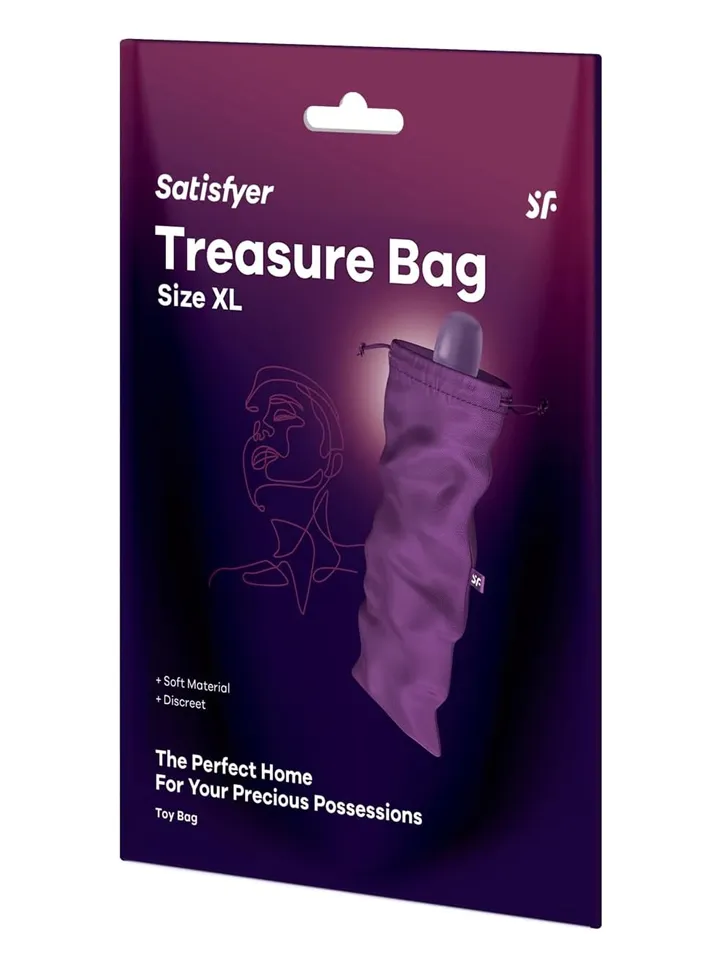 Satisfyer Treasure Toy Bag XL Violett - Sandėliavimo krepšys 4 [full]