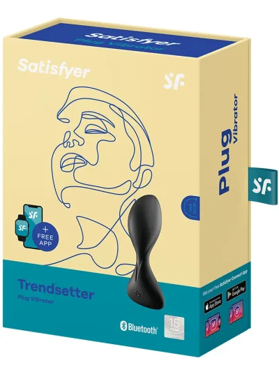 Satisfyer Trendsetter Vibrating Anal Plug Black - Vibruojantis analinis kištukas 5