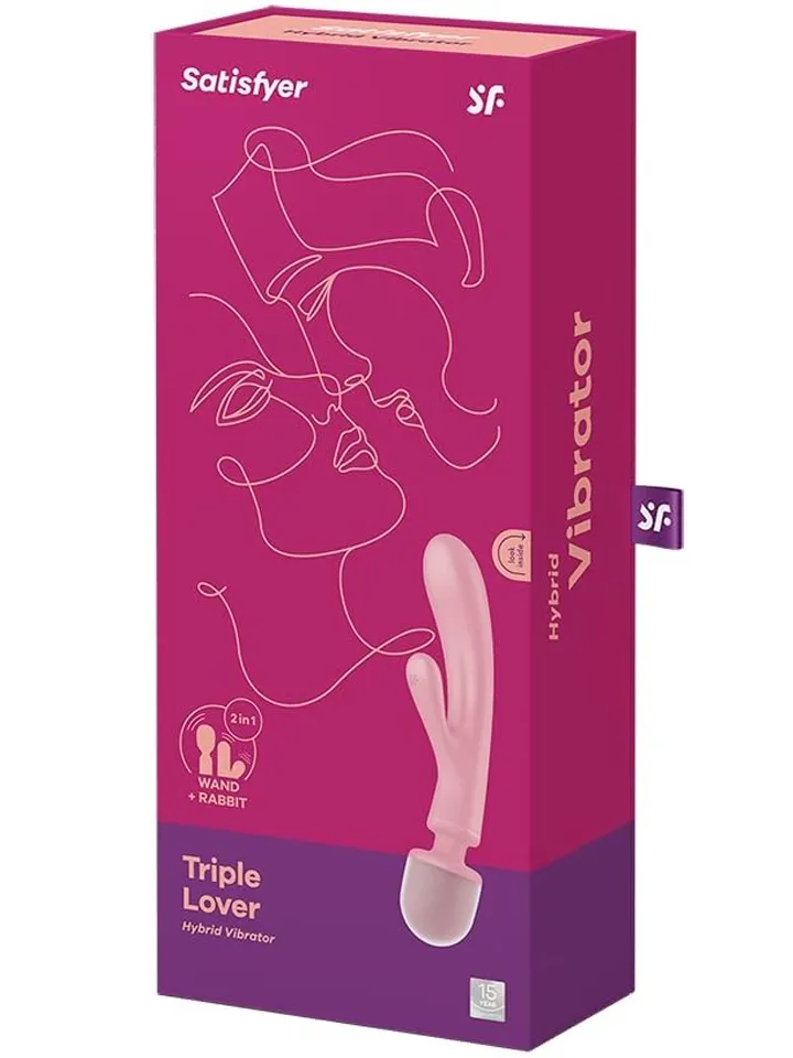 Satisfyer Triple Lover Pink - Stebuklinga lazdelė / masažo lazdelė 5