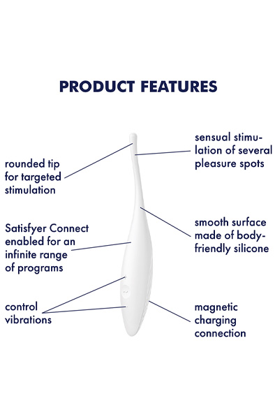 Satisfyer Twirling Joy Pinpoint Vibrations App Control - Vibratoriai 2