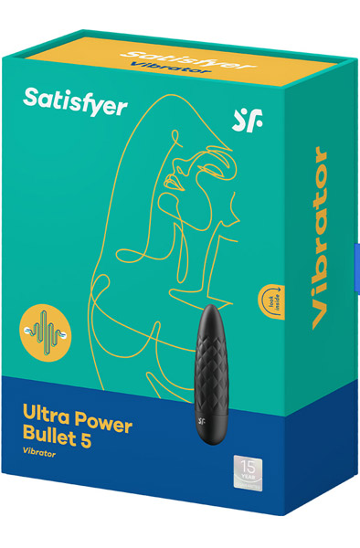 Satisfyer Ultra Power Bullet 5 Black - Kulkos vibratorius 4