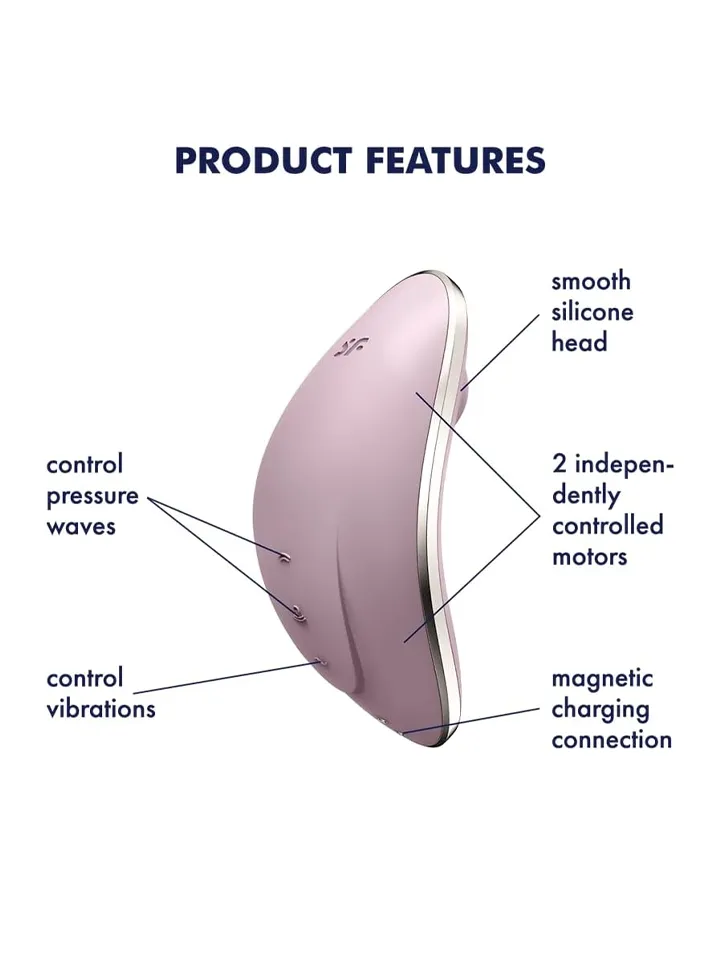 Satisfyer Vulva Lover 1 Violet - Oro slėgio vibratorius 2 [full]