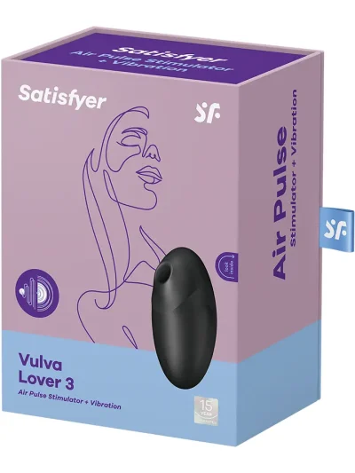 Satisfyer Vulva Lover 3 Black - Oro slėgio vibratorius 6