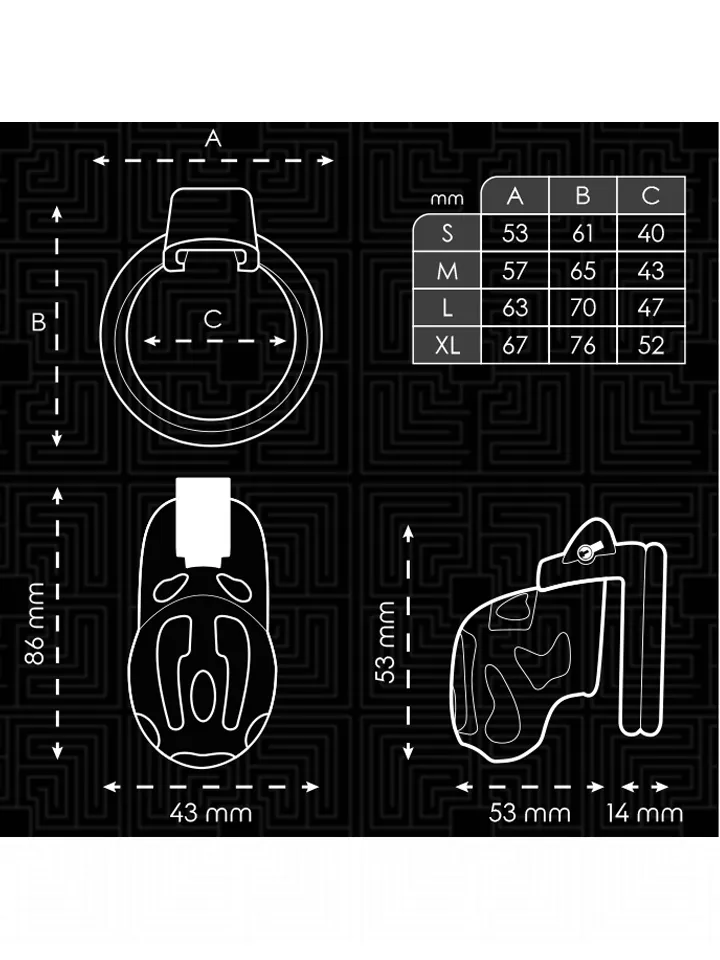 Sealed Crypt Penis Cage 8 cm - Skaistybės narvas 3 [full]